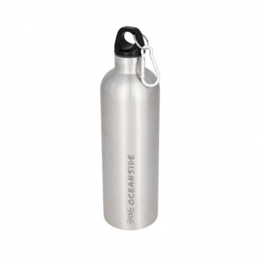 Logo trade corporate gifts image of: Atlantic vacuum insulated bottle, silver