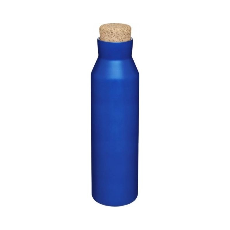 Logotrade promotional merchandise photo of: Norse copper vacuum insulated bottle with cork, blue