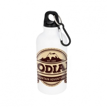 Logo trade business gift photo of: Oregon sublimation bottle, white