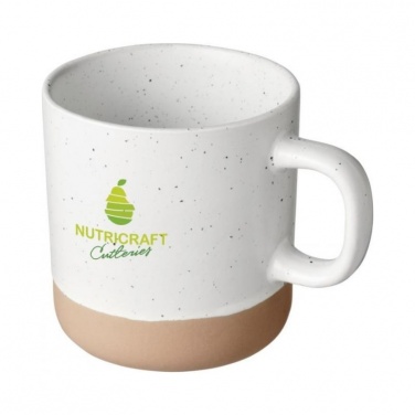 Logo trade promotional merchandise photo of: Pascal 360 ml ceramic mug, white