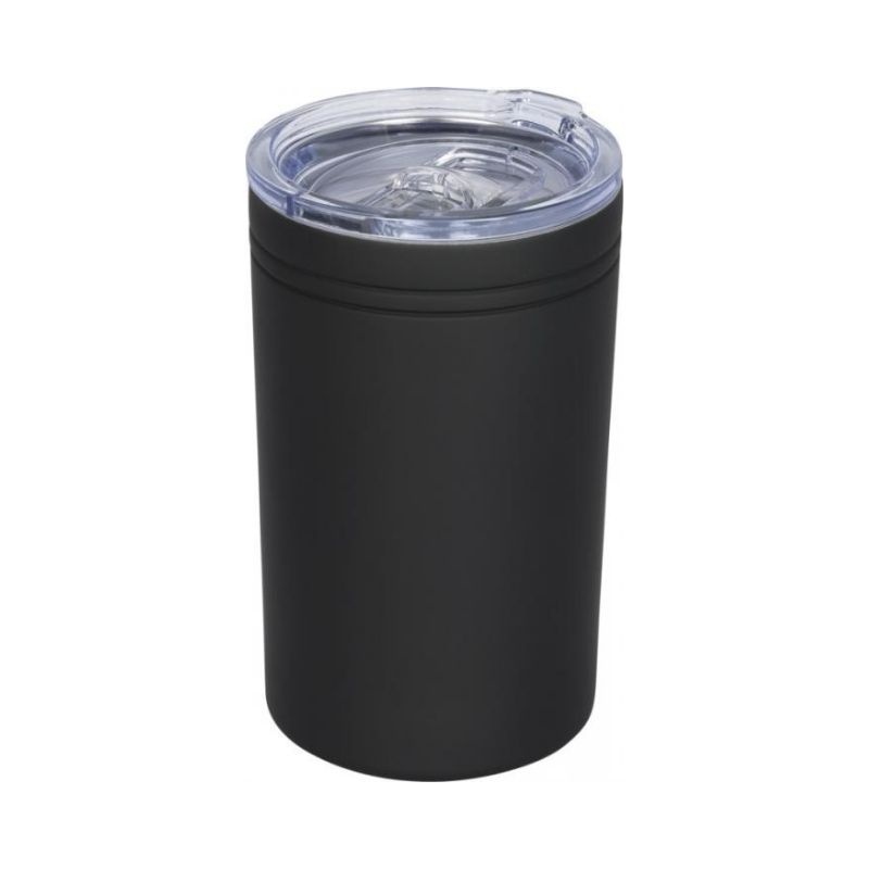 Logo trade promotional merchandise image of: Pika vacuum tumbler, black