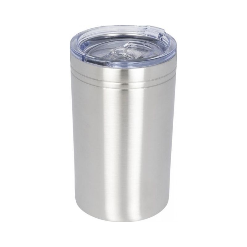 Logo trade promotional gifts image of: Pika vacuum tumbler, silver