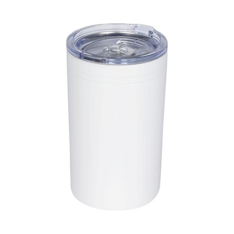 Logo trade corporate gifts image of: Pika vacuum tumbler, white