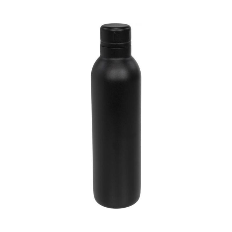 Logo trade promotional gift photo of: Thor copper vacuum insulated sport bottle, black