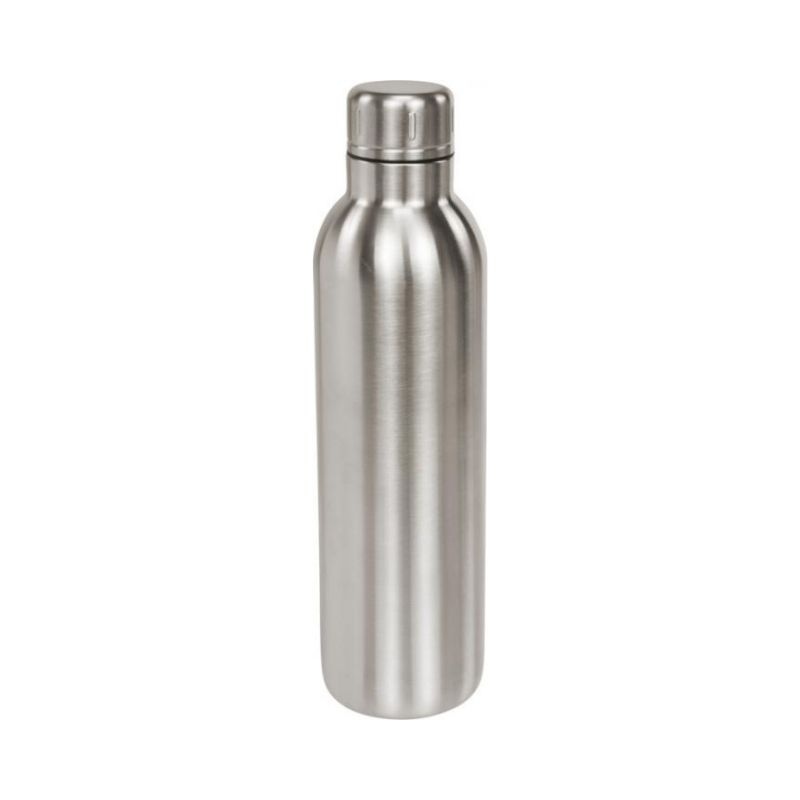 Logo trade corporate gifts picture of: Thor copper vacuum insulated sport bottle, silver