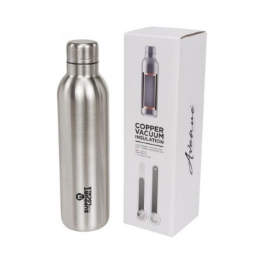 Logotrade corporate gifts photo of: Thor copper vacuum insulated sport bottle, silver