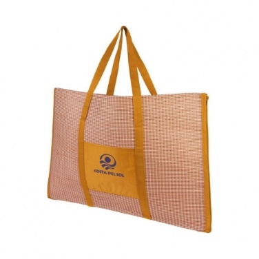 Logo trade promotional items image of: Bonbini foldable beach tote and mat, orange