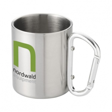 Logotrade promotional merchandise photo of: Alps isolating carabiner mug, silver