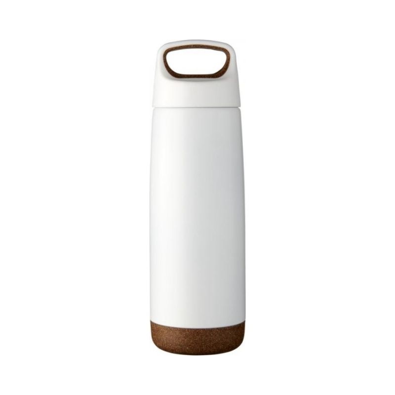 Logo trade business gift photo of: Valhalla 600ml copper vacuum insulated sport bottle, white