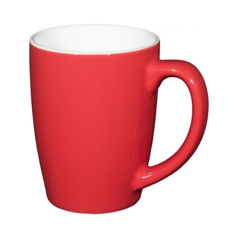 Logo trade promotional item photo of: Mendi 350 ml ceramic mug, red