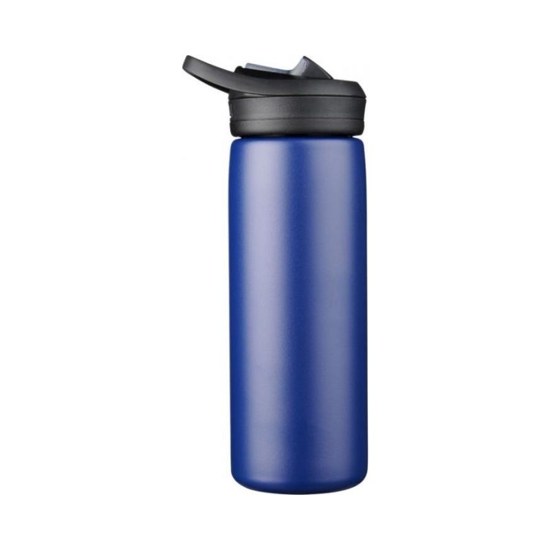 Logo trade promotional gifts picture of: Eddy+ 600 ml copper vacuum insulated sport bottle, navy