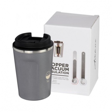 Logo trade promotional gifts picture of: Thor 360 ml leak-proof copper vacuum tumbler, grey