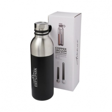 Logo trade promotional merchandise picture of: Koln 590 ml copper vacuum insulated sport bottle, black