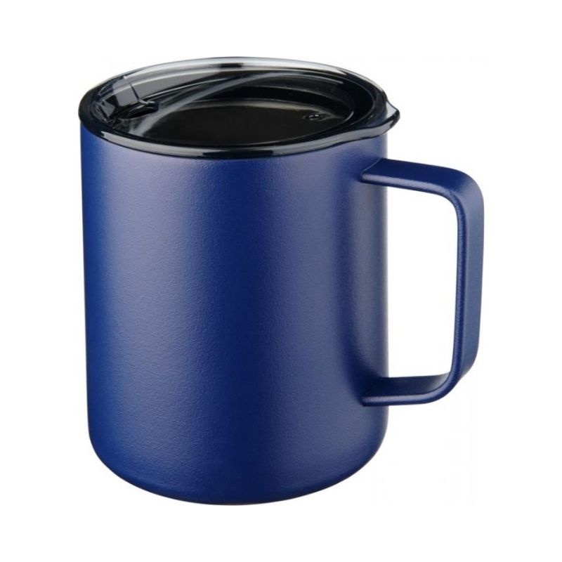 Logo trade promotional merchandise picture of: Rover 420 ml copper vacuum insulated mug, navy