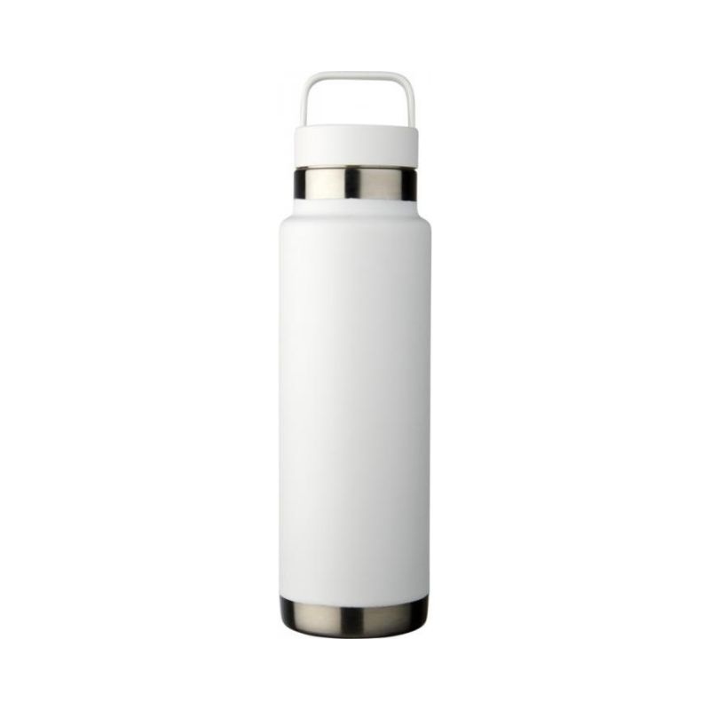 Logotrade business gift image of: Colton 600 ml copper vacuum insulated sport bottle, white