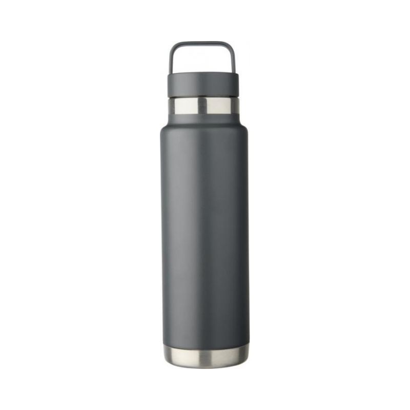 Logo trade promotional product photo of: Colton 600 ml copper vacuum insulated sport bottle, grey