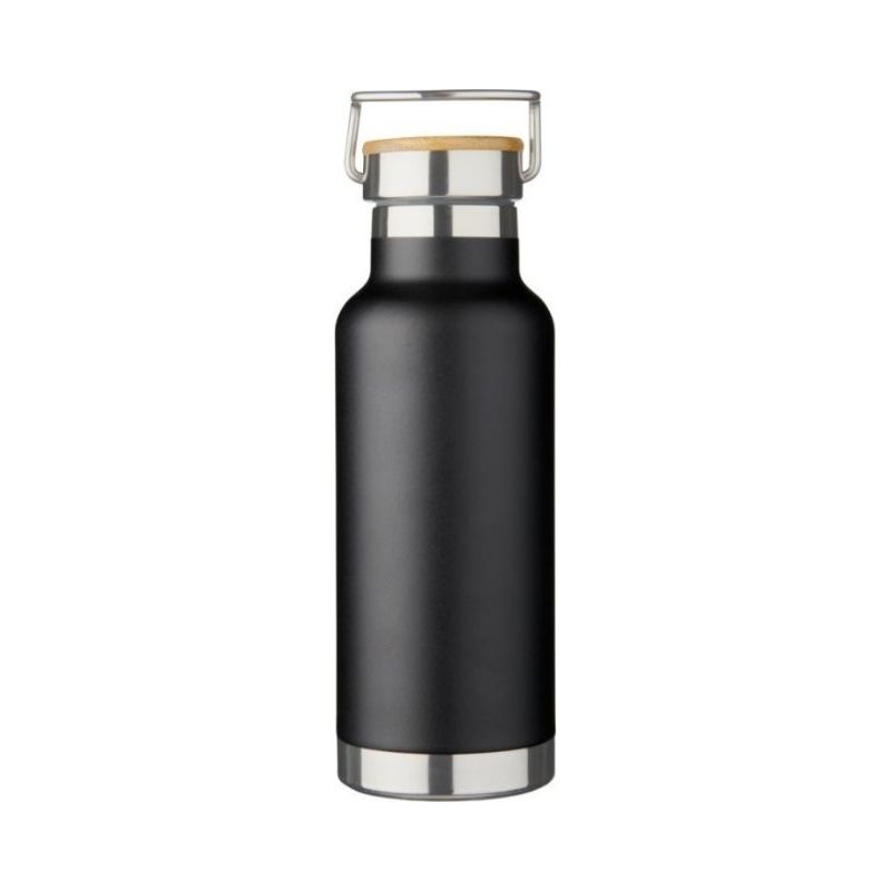 Logo trade promotional items picture of: Thor 480 ml copper vacuum insulated sport bottle, black