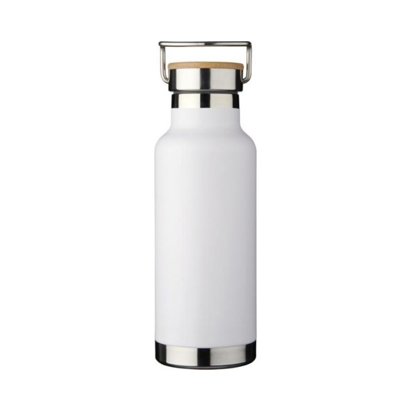 Logotrade promotional item picture of: Thor 480 ml copper vacuum insulated sport bottle, white