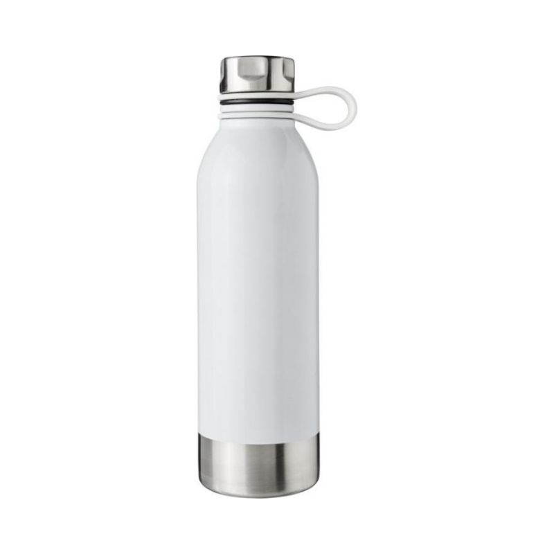 Logotrade advertising product image of: Perth 740 ml stainless steel sport bottle, white