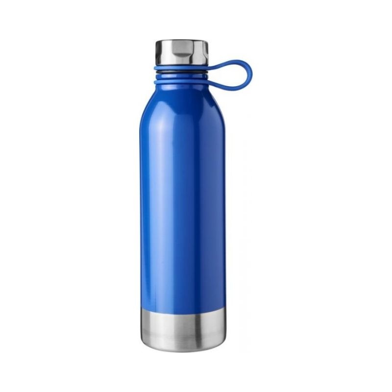 Logo trade advertising product photo of: Perth 740 ml stainless steel sport bottle, blue