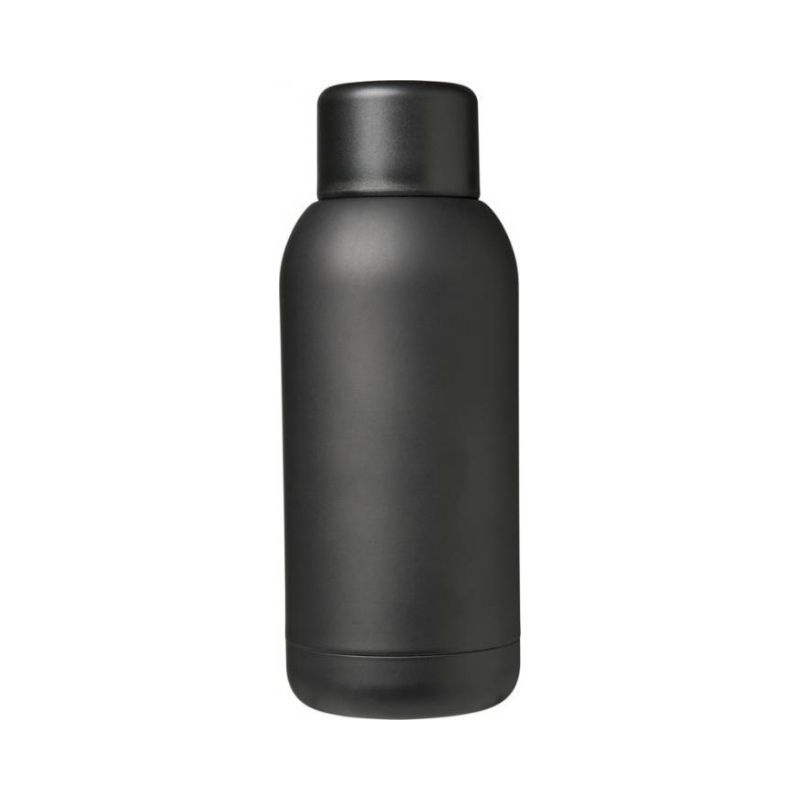 Logo trade advertising products picture of: Brea 375 ml vacuum insulated sport bottle, black