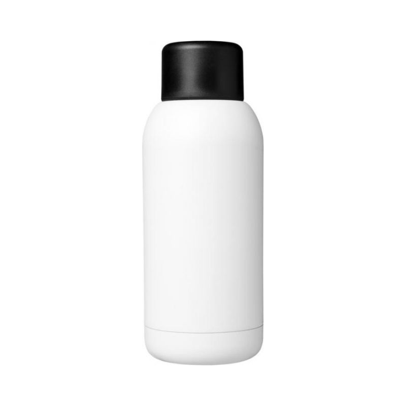 Logo trade promotional gift photo of: Brea 375 ml vacuum insulated sport bottle, white