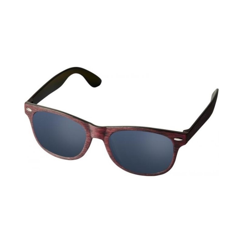 Logo trade advertising product photo of: Sun Ray sunglasses with heathered finish, red