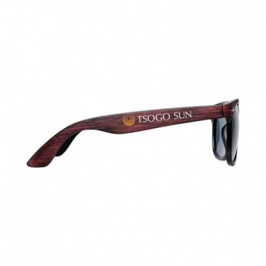 Logo trade advertising products image of: Sun Ray sunglasses with heathered finish, red