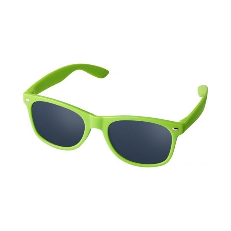 Logo trade promotional products image of: Sun Ray sunglasses for kids, lime