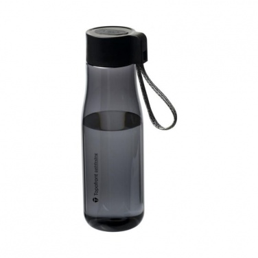 Logo trade promotional gift photo of: Ara 640 ml Tritan™ sport bottle with charging cable, smoked