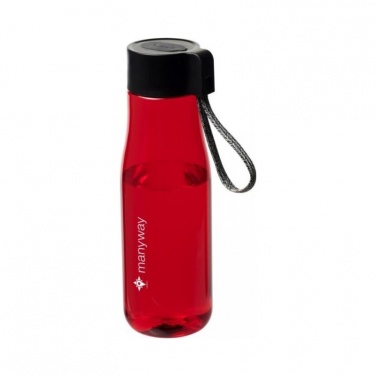 Logo trade promotional products image of: Ara 640 ml Tritan™ sport bottle with charging cable, red