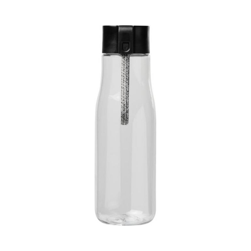 Logotrade promotional products photo of: Ara 640 ml Tritan™ sport bottle with charging cable, transparent