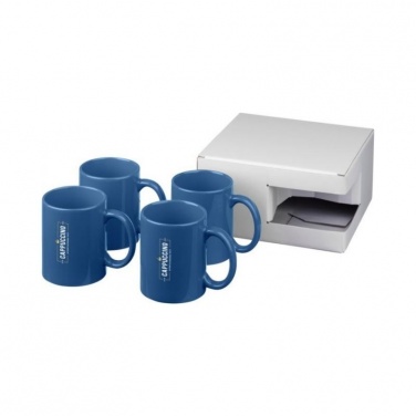 Logotrade promotional merchandise photo of: Ceramic mug 4-pieces gift set, blue