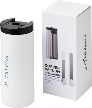 Logo trade promotional gifts image of: Lebou 360 ml copper vacuum insulated tumbler, white