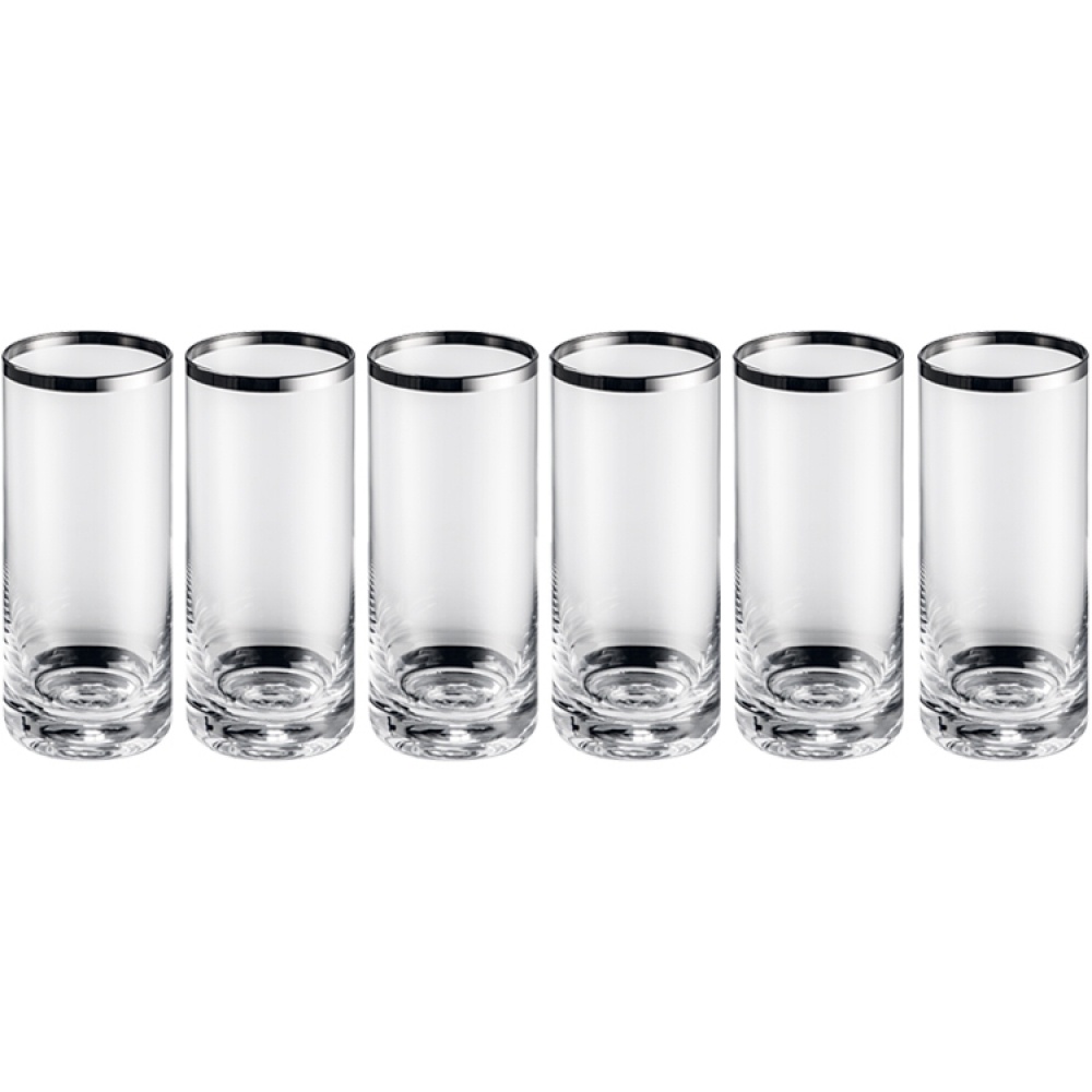 Logotrade promotional products photo of: Set of 6 tall drinking glasses, mouth-blown