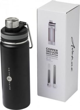 Logo trade advertising products picture of: Gessi 590 ml copper vacuum insulated sport bottle, black