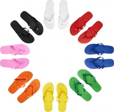 Logo trade promotional giveaways image of: Railay beach slippers (M), black