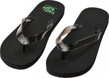 Logo trade corporate gifts picture of: Railay beach slippers (M), black