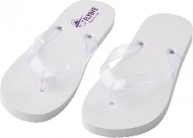 Logotrade promotional gift picture of: Railay beach slippers (M), white