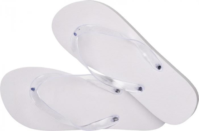 Logo trade promotional products picture of: Railay beach slippers (M), white