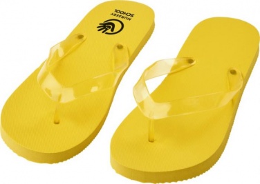 Logo trade promotional giveaways picture of: Railay beach slippers (M), yellow