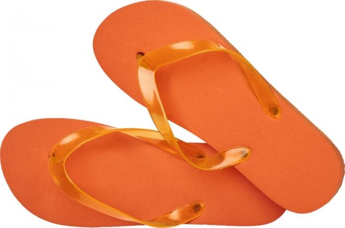 Logo trade promotional items picture of: Railay beach slippers (M), orange