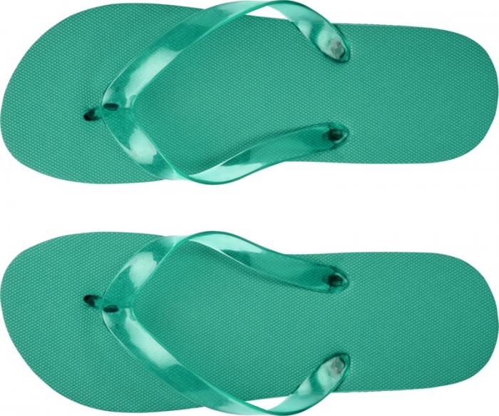 Logo trade business gift photo of: Railay beach slippers (L), green