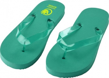 Logo trade promotional gifts image of: Railay beach slippers (L), green