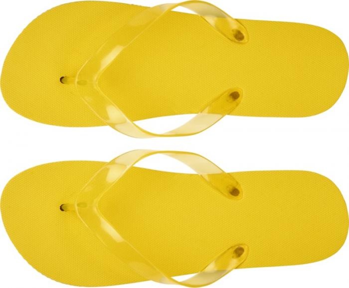 Logo trade promotional giveaways picture of: Railay beach slippers (L), yellow