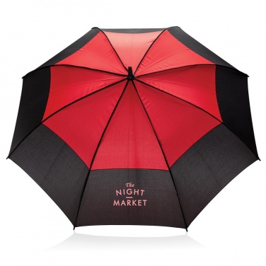 Logo trade promotional item photo of: 27" auto open duo color storm proof umbrella, red