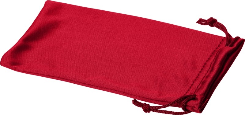 Logotrade promotional merchandise picture of: Clean microfibre pouch for sunglasses, red