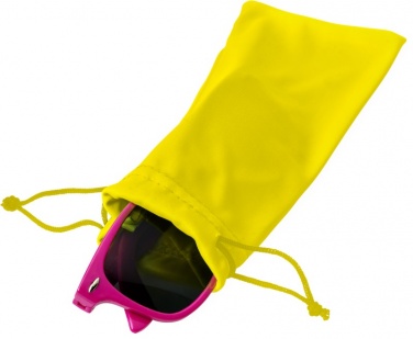 Logo trade promotional products picture of: Clean microfibre pouch for sunglasses, yellow