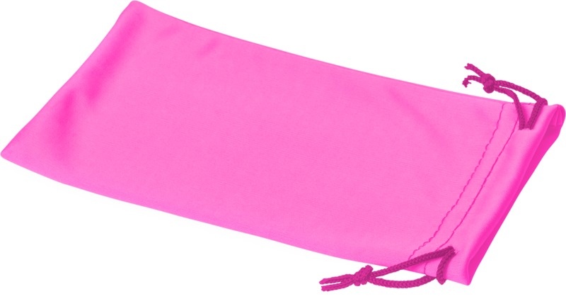 Logotrade promotional giveaways photo of: Clean microfibre pouch for sunglasses, neon pink