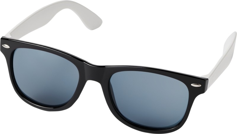 Logo trade corporate gift photo of: Sun Ray colour block sunglasses, black